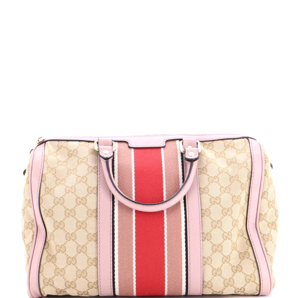 Gucci Medium Vintage Web Boston Bag GG Canvas